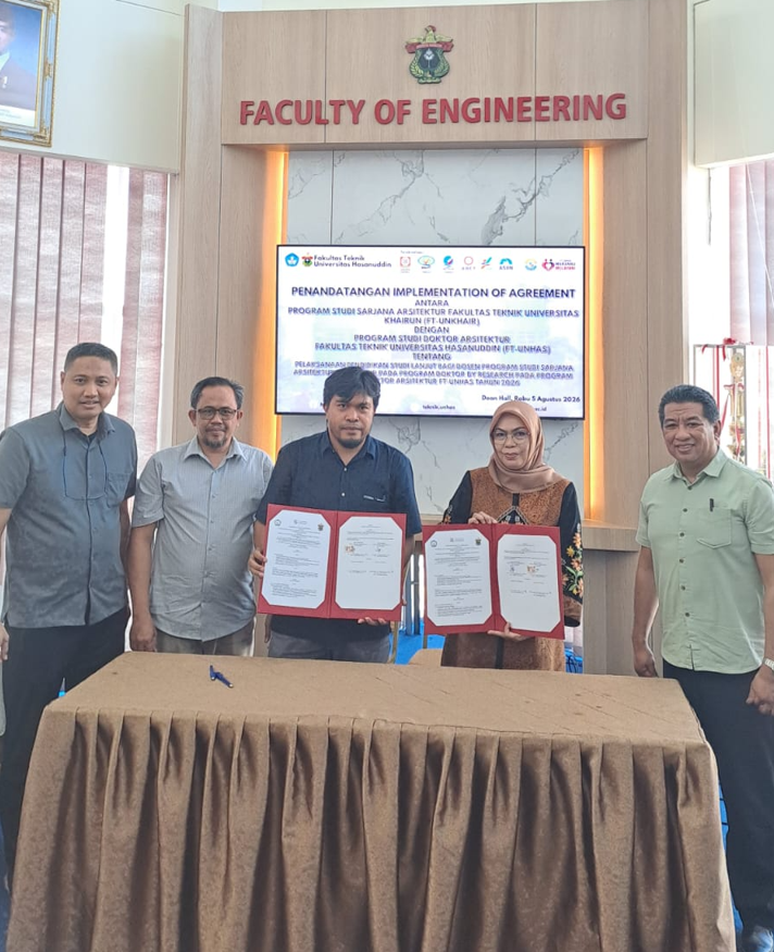 Dari Ternate Menuju Doktoral, Arsitektur Unkhair Perkuat Kolaborasi Akademik Bersama Unhas